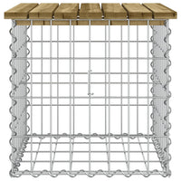 Thumbnail for Gartenbank aus Gabionen 43x44x42 cm Kiefernholz Imprägniert