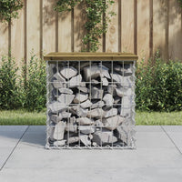 Thumbnail for Gartenbank aus Gabionen 43x44x42 cm Kiefernholz Imprägniert