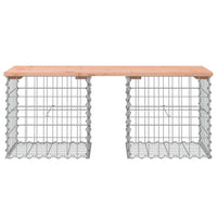 Thumbnail for Gartenbank aus Gabionen 103x44x42 cm Massivholz Douglasie
