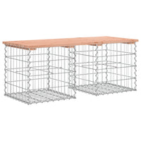 Thumbnail for Gartenbank aus Gabionen 103x44x42 cm Massivholz Douglasie