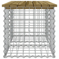 Thumbnail for Gartenbank aus Gabionen 103x44x42 cm Kiefernholz Imprägniert