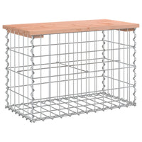 Thumbnail for Gartenbank aus Gabionen 63x31,5x42 cm Massivholz Douglasie