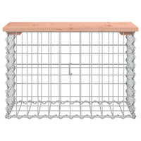 Thumbnail for Gartenbank aus Gabionen 63x31,5x42 cm Massivholz Douglasie