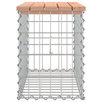 Thumbnail for Gartenbank aus Gabionen 63x31,5x42 cm Massivholz Douglasie