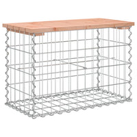 Thumbnail for Gartenbank aus Gabionen 63x31,5x42 cm Massivholz Douglasie