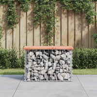 Thumbnail for Gartenbank aus Gabionen 63x31,5x42 cm Massivholz Douglasie