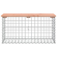 Thumbnail for Gartenbank aus Gabionen 83x31,5x42 cm Massivholz Douglasie