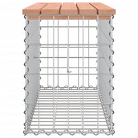 Thumbnail for Gartenbank aus Gabionen 83x31,5x42 cm Massivholz Douglasie