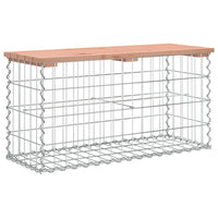 Thumbnail for Gartenbank aus Gabionen 83x31,5x42 cm Massivholz Douglasie