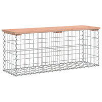 Thumbnail for Gartenbank aus Gabionen 103x31,5x42 cm Massivholz Douglasie