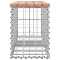 Thumbnail for Gartenbank aus Gabionen 103x31,5x42 cm Massivholz Douglasie