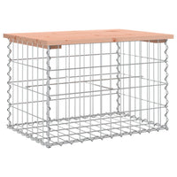 Thumbnail for Gartenbank aus Gabionen 63x44x42 cm Massivholz Douglasie
