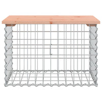 Thumbnail for Gartenbank aus Gabionen 63x44x42 cm Massivholz Douglasie