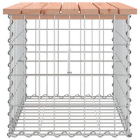 Thumbnail for Gartenbank aus Gabionen 63x44x42 cm Massivholz Douglasie