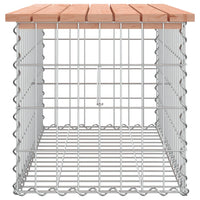 Thumbnail for Gartenbank aus Gabionen 83x44x42 cm Massivholz Douglasie