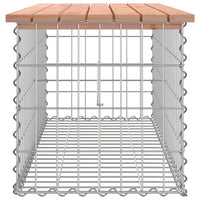 Thumbnail for Gartenbank aus Gabionen 103x44x42 cm Massivholz Douglasie