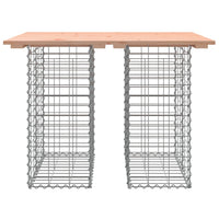Thumbnail for Gartenbank aus Gabionen 100x70x72 cm Massivholz Douglasie