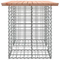 Thumbnail for Gartenbank aus Gabionen 100x70x72 cm Massivholz Douglasie