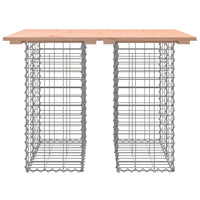 Thumbnail for Gartenbank aus Gabionen 100x70x72 cm Massivholz Douglasie