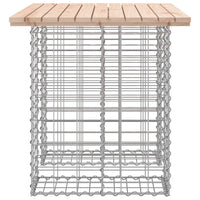 Thumbnail for Gartenbank aus Gabionen 100x70x72 cm Massivholz Kiefer