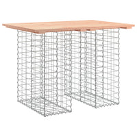Thumbnail for Gartenbank aus Gabionen 100x70x72 cm Massivholz Douglasie