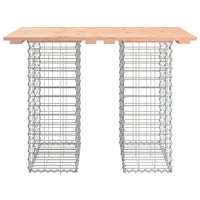 Thumbnail for Gartenbank aus Gabionen 100x70x72 cm Massivholz Douglasie