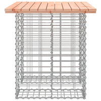 Thumbnail for Gartenbank aus Gabionen 100x70x72 cm Massivholz Douglasie