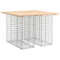 Thumbnail for Gartenbank aus Gabionen 100x102x72 cm Massivholz Kiefer
