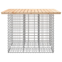 Thumbnail for Gartenbank aus Gabionen 100x102x72 cm Massivholz Kiefer
