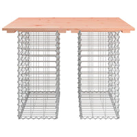 Thumbnail for Gartenbank aus Gabionen 100x102x72 cm Massivholz Douglasie