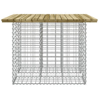 Thumbnail for Gartenbank aus Gabionen 100x102x72 cm Kiefernholz Imprägniert
