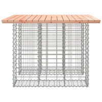 Thumbnail for Gartenbank aus Gabionen 100x102x72 cm Massivholz Douglasie