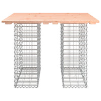 Thumbnail for Gartenbank aus Gabionen 100x102x72 cm Massivholz Douglasie