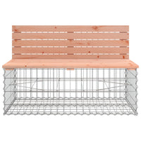 Thumbnail for Gartenbank aus Gabionen 103x70x65 cm Massivholz Douglasie