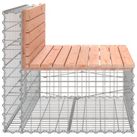 Thumbnail for Gartenbank aus Gabionen 103x70x65 cm Massivholz Douglasie