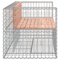 Thumbnail for Gartenbank aus Gabionen 143x71x65,5 cm Massivholz Douglasie