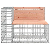 Thumbnail for Gartenbank aus Gabionen 92x71x65,5 cm Massivholz Douglasie