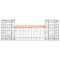 Thumbnail for Gartenbank aus Gabionen 183x41x60,5 cm Massivholz Douglasie
