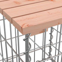 Thumbnail for Gartenbank aus Gabionen 183x41x60,5 cm Massivholz Douglasie