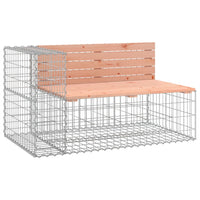 Thumbnail for Gartenbank aus Gabionen 244x71x65,5 cm Massivholz Douglasie