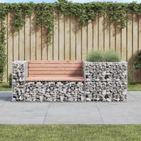 Thumbnail for Gartenbank mit Gabione Massivholz Douglasie