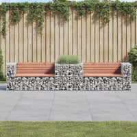 Thumbnail for Gartenbank mit Gabione Massivholz Douglasie