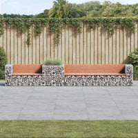 Thumbnail for Gartenbank mit Gabione Massivholz Douglasie