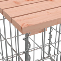 Thumbnail for Gartenbank aus Gabionen 287x71x65,5 cm Massivholz Douglasie