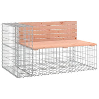 Thumbnail for Gartenbank aus Gabionen 347x71x65,5 cm Massivholz Douglasie