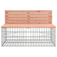 Thumbnail for Gartenbank aus Gabionen 347x71x65,5 cm Massivholz Douglasie