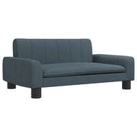 Thumbnail for Kindersofa Dunkelgrau 70x45x30 cm Stoff