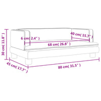 Thumbnail for Kindersofa Braun 80x45x30 cm Samt