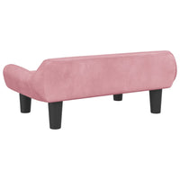 Thumbnail for Kindersofa Rosa 70x40x24 cm Samt