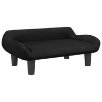 Thumbnail for Kindersofa Schwarz 70x40x24 cm Samt